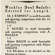 Illustration for article titled Historical Archives: Weekley Duel Results